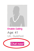 link to start a chat with a member